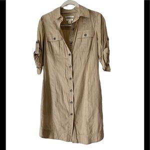 Banana Republic Collared Italian Fabric Shift Dress